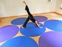 Круглий килимок для йоги Rishikesh (Ришикеш) Mandala 190 см Cиний