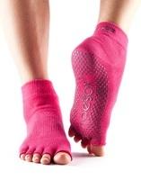 Шкарпетки для йоги ToeSox Grip Half Toe Ankle (Fuchsia)