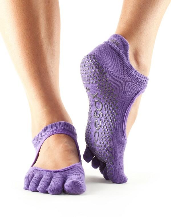 Шкарпетки для йоги ToeSox Grip Full Toe Bellarina (Light Purple)