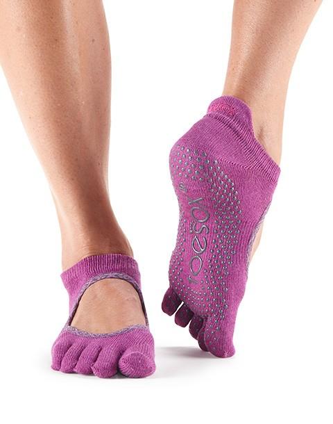 Шкарпетки для йоги ToeSox Grip Full Toe Bellarina (Mulberry Batik)