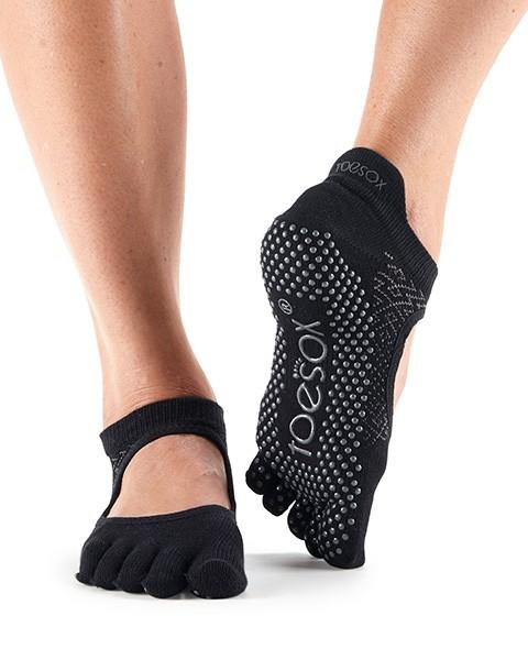 Шкарпетки для йоги ToeSox Grip Full Toe Bellarina (Onyx)