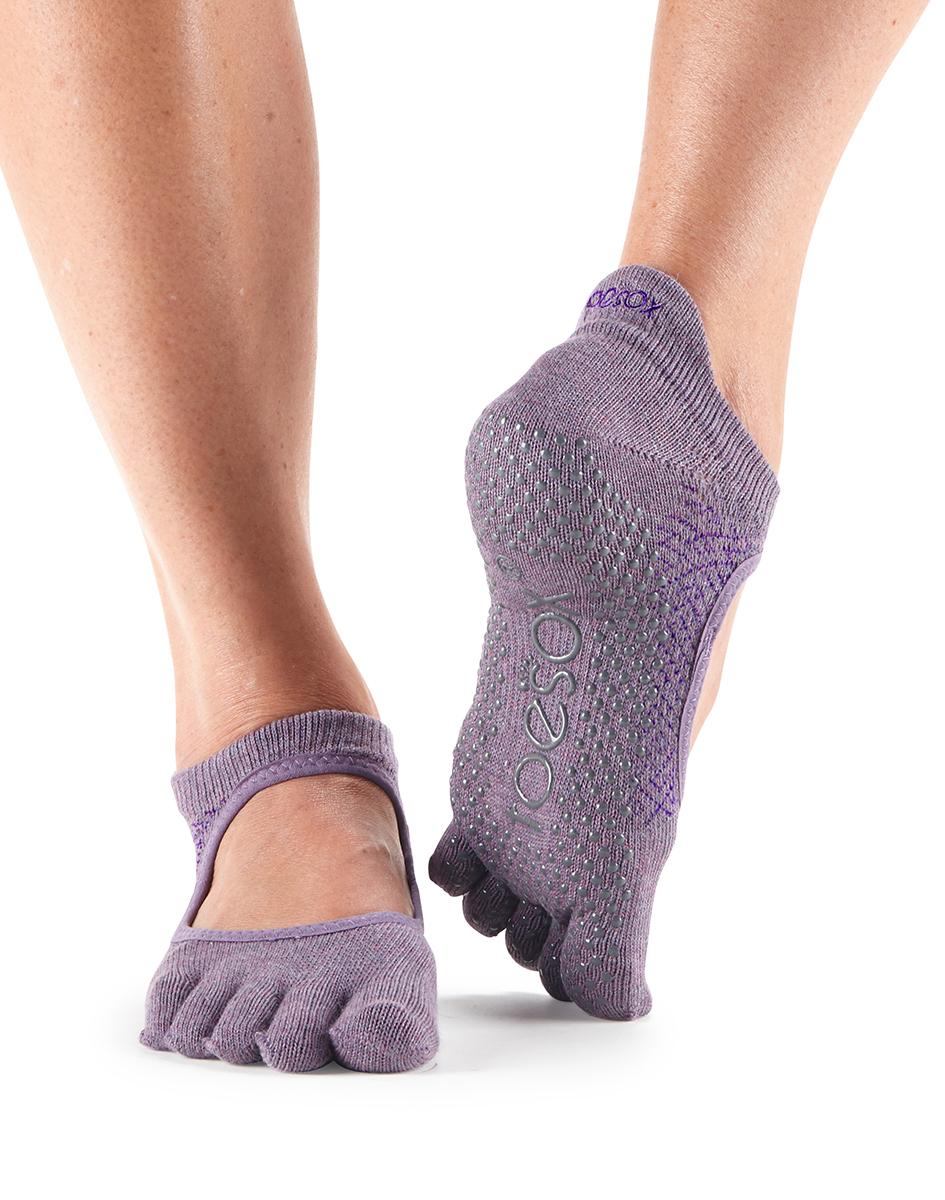 Шкарпетки для йоги ToeSox Grip Full Toe Bellarina (Opal)