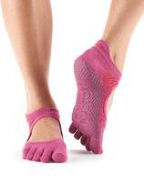 Шкарпетки для йоги ToeSox Grip Full Toe Bellarina (Ruby)