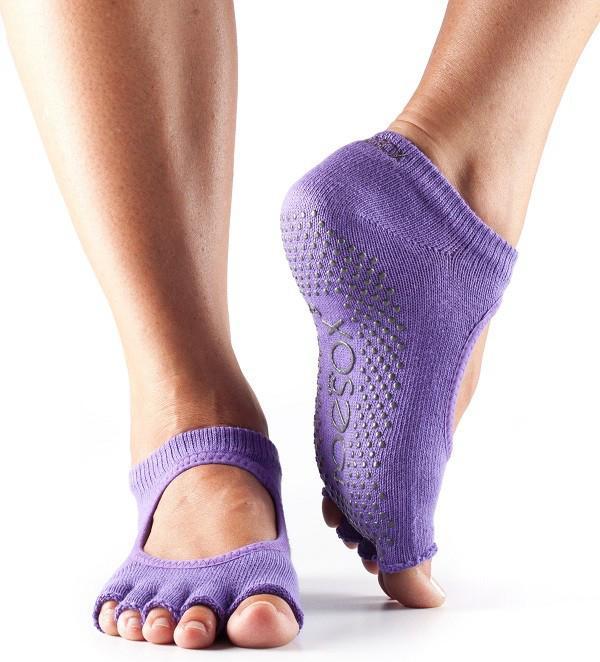 Шкарпетки для йоги ToeSox Grip Half Toe Bella (Light Purple)