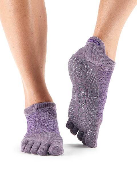 Шкарпетки для йоги ToeSox Grip Full Toe Low Rise (Opal)
