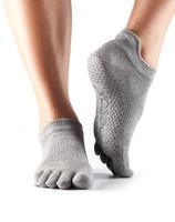 Шкарпетки для йоги ToeSox Grip Full Toe Low Rise (Heather Grey)