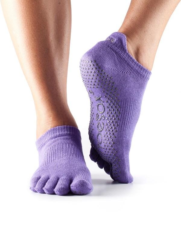 Шкарпетки для йоги ToeSox Full Toe Low Rise Grip (Light Purple)