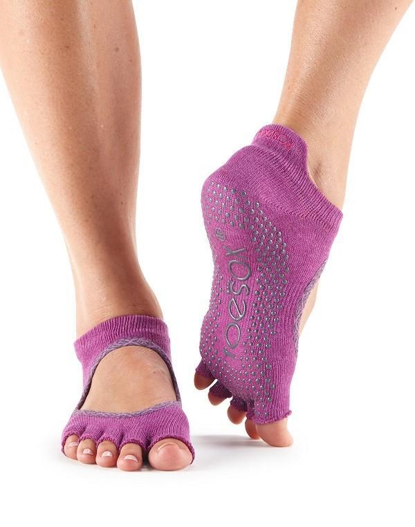Шкарпетки для йоги ToeSox Grip Half Toe Bellarina (Mulberry Batik) M розмір