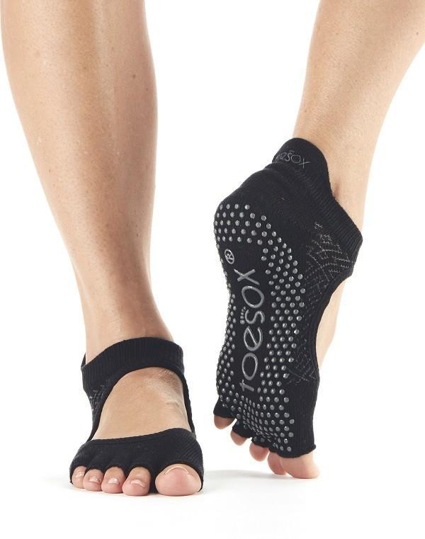 Шкарпетки для йоги ToeSox Grip Half Toe Bellarina (Onyx)