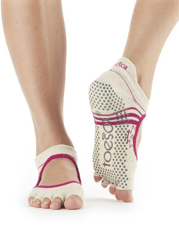 Шкарпетки для йоги ToeSox Grip Half Toe Bellarina (Ritual) M розмір