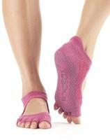 Шкарпетки для йоги ToeSox Grip Half Toe Bellarina (Ruby)