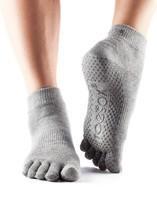 Шкарпетки для йоги ToeSox Grip Full Toe Ankle (Heather Grey)