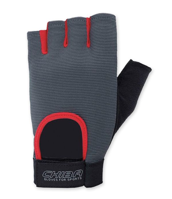 Спортивні рукавички Chiba Fit 40416 Dk.grey/Red