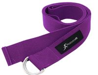 Ремінь для йоги ProSource Metal D - Ring Yoga Strap Фіолетовий
