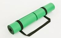 Килимок для йоги з розміткою PU 5 мм Record FI - 8307-1 Зелений
