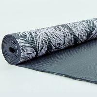 Килимок для йоги та фітнесу PVC двошаровий 4 мм SP - Planeta Feather FI - 0181-1 Чорний
