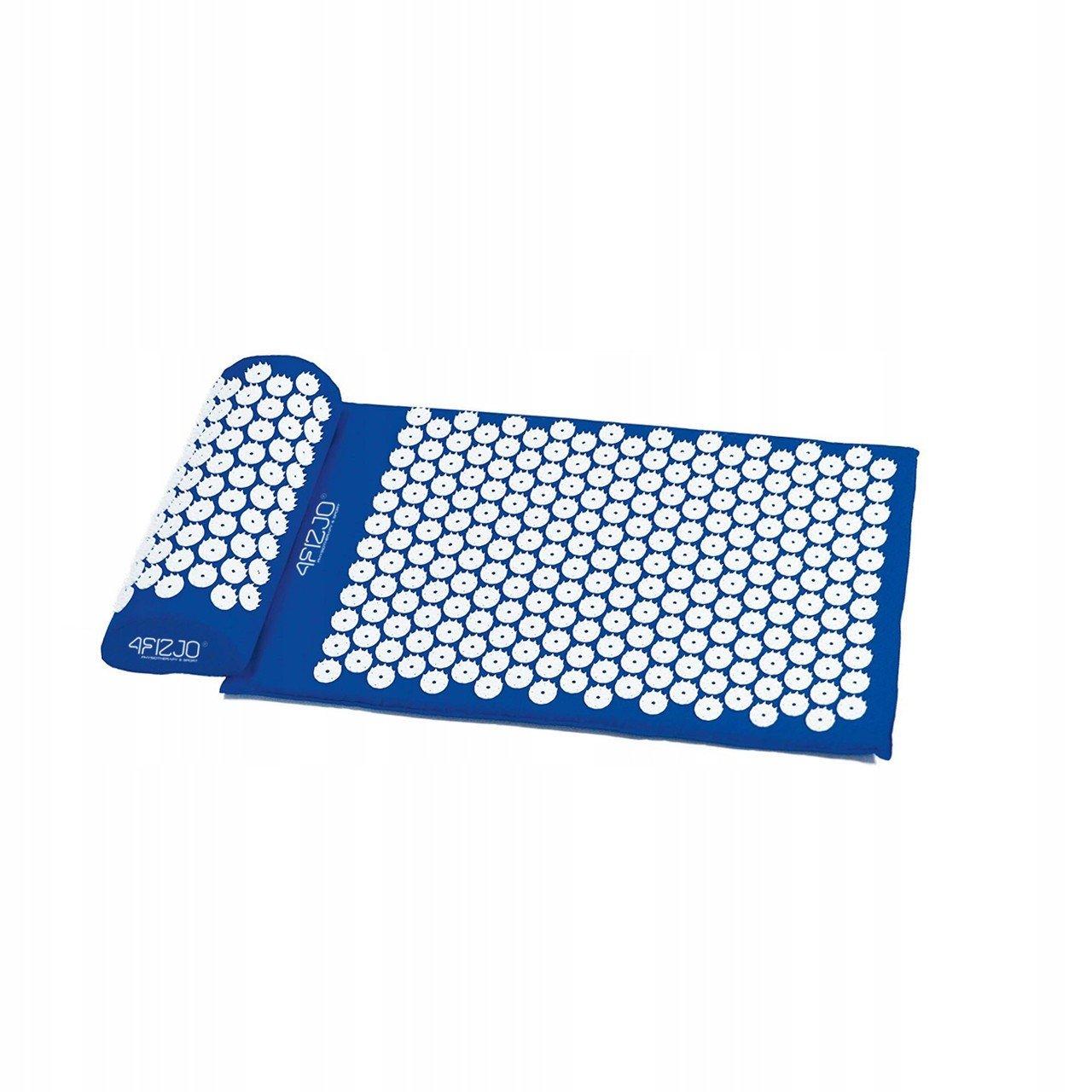 Килимок акупунктурний з валиком 4FIZJO Аплікатор Кузнєцова 72 x 42 см 4FJ0023 Blue
