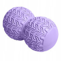 Масажний м'яч подвійний SportVida Massage Duoball 10 x 18 см SV - HK0235 Purple