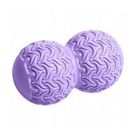 Масажний м'яч подвійний SportVida Massage Duoball 10 x 18 см SV - HK0235 Purple