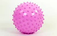 М'яч масажний для фітнесу 23 см BA - 3402 (фіолетовий, синій, рожевий)
