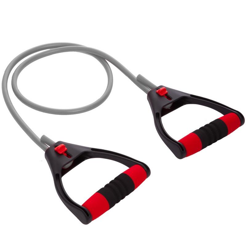 Еспандер трубчатий з ручками регульований по довжині PS FI - 1902 Zelart сірий