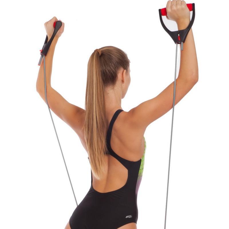 Еспандер трубчатий з ручками регульований по довжині PS FI - 1902 Zelart сірий