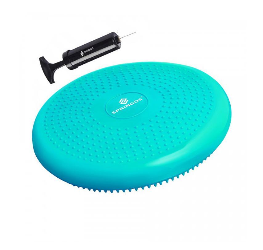 Подушка (сенсормоторна) балансування масажна Springos FA0076 Sky Blue