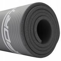 Килимок (мат) для йоги та фітнесу SportVida NBR 1 см SV - HK0247 Grey