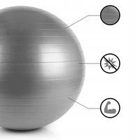 М'яч для фітнесу (фітбол) Springos 75 см Anti - Burst FB0003 Grey