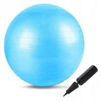М'яч для фітнесу (фітбол) Springos 55 см Anti - Burst FB0001 Sky Blue