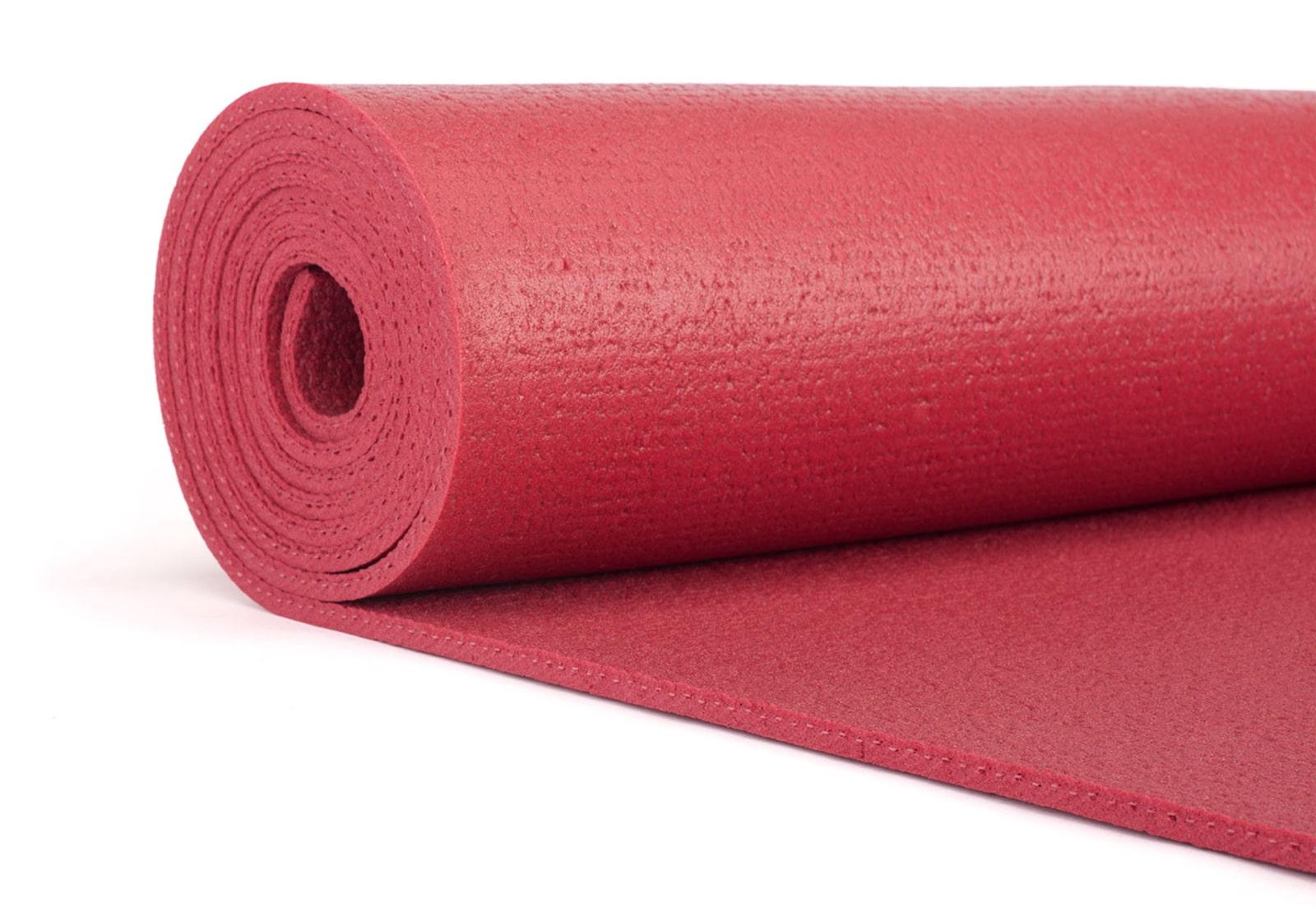 Килимок для йоги Bodhi Rishikesh Premium (Ришикеш) 60х183 см Бордовий