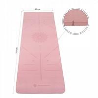 Килимок (мат) для йоги та фітнесу Springos TPE 6 мм YG0018 Pink