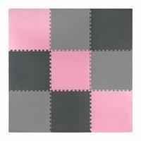 Мат-пазл (ластівчин хвіст) 4FIZJO Mat Puzzle EVA 180 x 180 x 1 cм 4FJ0157 Black/Grey/Pink