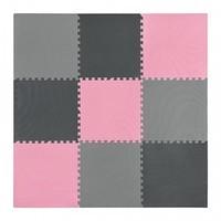 Мат-пазл (ластівчин хвіст) 4FIZJO Mat Puzzle EVA 180 x 180 x 1 cм 4FJ0157 Black/Grey/Pink