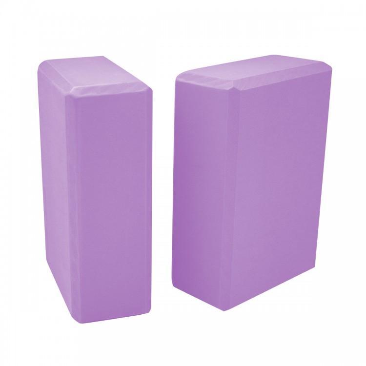 Блок для йоги 2 шт SportVida SV - HK0174 - 2 Violet