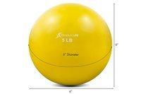 М'яч для пілатес ProSource Toning Ball обтяжуючий 2.27 кг Жовтий