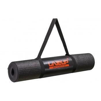 Килимок для йоги LiveUp Yoga Mat Total Black Limited Edition