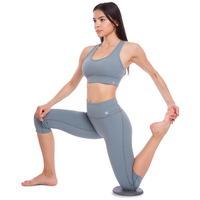 Підставка під коліно і лікоть для йоги FI - 1585 (PU, р-р 20см x 2см, сірий) 1 шт