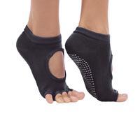 Шкарпетки для йоги з відкритими пальцями SP - Planeta FL - 6872 (поліестер, бавовна, р-р 36-41, Чорні)