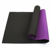 Килимок (мат) для йоги та фітнесу Sportcraft TPE 6 мм ES0020 Black/Violet