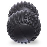 Масажний м'яч DuoBall MASSAGE BALL FI - 1686 (EVA, PVC, розмір 20x12см, чорний)