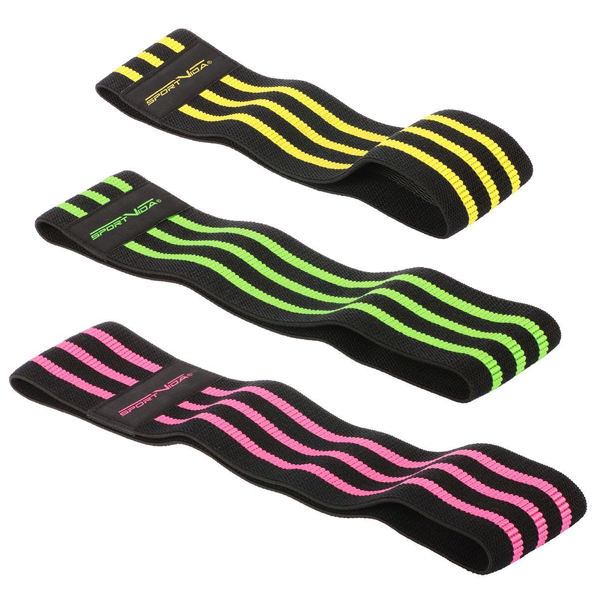 Гумка для фітнесу і спорту тканинна SportVida Hip Band 3 штуки SV - HK0365