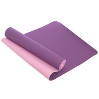 Килимок для фітнесу і йоги TPE+TC 6 мм двошаровий SP - Planeta FI - 3046-10 Фіолетово-рожевий