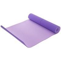 Килимок для йоги з розміткою 6 мм Record FI - 2430 Фіолетовий з розміткою