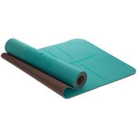 Килимок для йоги з розміткою 6 мм Record FI - 2430 Блакитний з розміткою