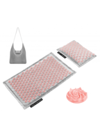 Килимок акупунктурний з подушкою 4FIZJO Eco Mat Аплікатор Кузнєцова 68 x 42 см 4FJ0228 Grey/Pink
