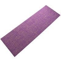 Килимок для йоги Джутовий (Yoga mat) SP - Sport FI - 2441 (розмір 1,85м x 0,62м x 6мм Фіолетовий)
