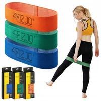 Гумка для фітнесу і спорту тканинна 4FIZJO Flex Band 3 шт 1-15 кг 4FJ0126