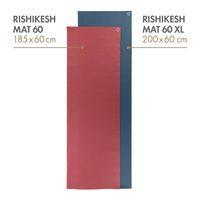 Килимок для йоги Bodhi Rishikesh Premium (Ришикеш) 60х200 см Сірий