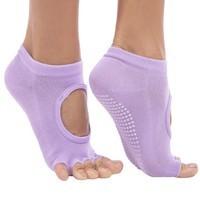 Шкарпетки для йоги з відкритими пальцями SP - Planeta FL - 6872 (поліестер, бавовна, р-р 36-41, Бузковый)